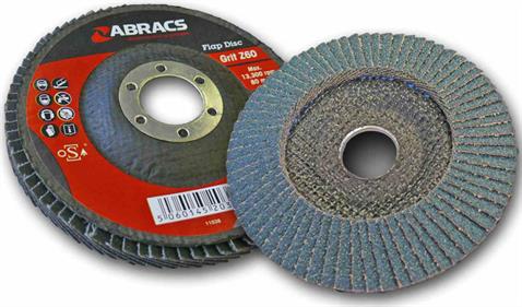 Zirconium Flap Discs  (10) 115 mm x 40 grit