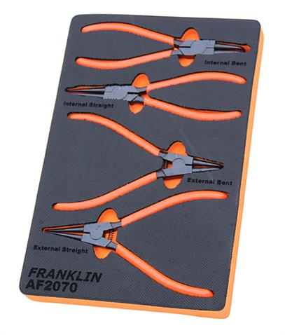 Franklin 4 pce Int/Ext Circlip Plier Set