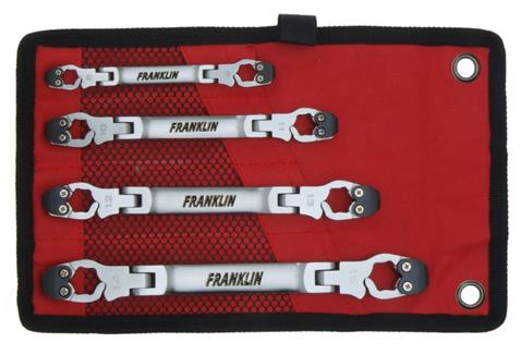 Franklin 4 pce Flare Nut Ratchet Wrench Set