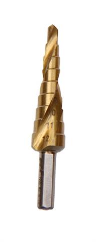 4-12mm TiN coat STEP DRILL - 9 Sizes