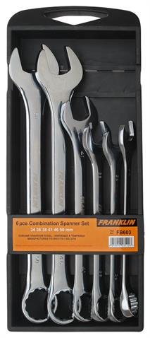 Franklin 6 pce 12 pt Combination Spanner Set