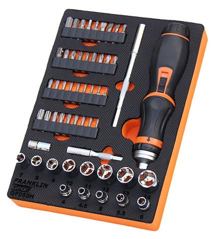 Gear F 59pce 6pt Socket and Ratchet Screwdriver Set 1/4&quot;dr