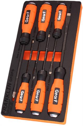 Gear F 6 pce Diamond Power Grip Screwdriver Set