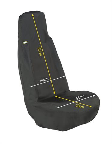 Universal Front Seat Cover Heavy Duty Black