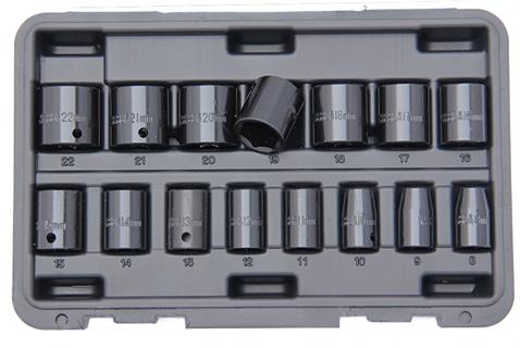 Franklin 15 pce 6 pt Impact Socket Set 3/8&quot; dr