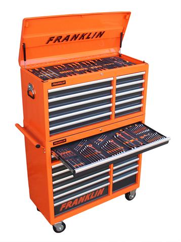 Franklin 42&quot; 24 Drawer Starter Combination Kit 371 Pieces Top Box and Roll Cab