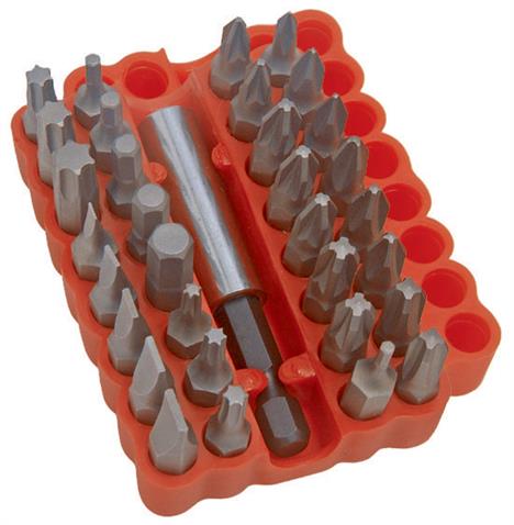 Franklin 33 pce Screwdriver Bit Set 1/4&quot; Hex