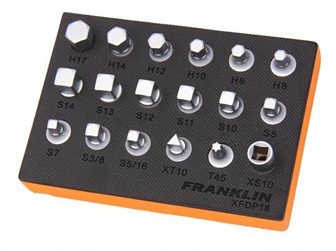 Franklin XF 18 pce Drain Plug Key Set 3/8&quot; dr