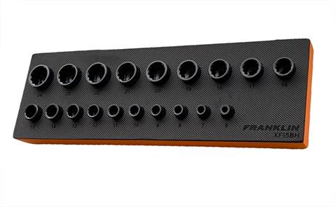 Franklin 19Pce STD 12 Point Impact Sockets 3/8&quot; Drive