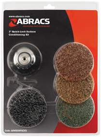 Abracs 7pce 75mm Quick Lock Surface Conditioning