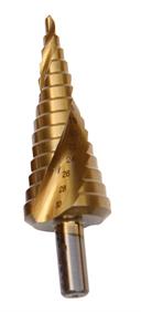 4-30mm TiN coat STEP DRILL - 14 Sizes