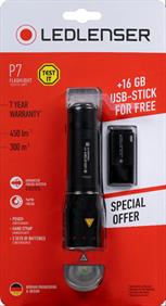 Led Lenser P7 450lm and USB Stick Offer