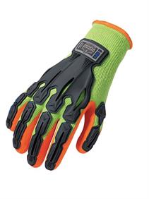 Thermal Rubber-Dipped Dorsal Impact Reducing Glove