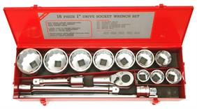 Franklin 15 pce 12 pt Socket Set 1&quot; dr