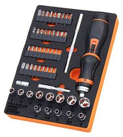 Gear F 59pce 6pt Socket and Ratchet Screwdriver Set 1/4&quot;dr