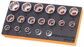 Franklin XF 18 pce 12 pt Socket Set 3/8&quot; dr