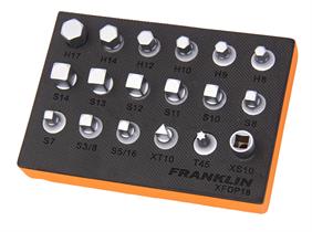 Franklin XF 18 pce Drain Plug Key Set 3/8&quot; dr