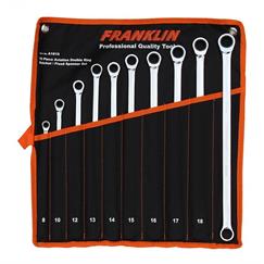 Franklin 10pc Aviation Double Ring Ratchet /Fixed Spanner Set